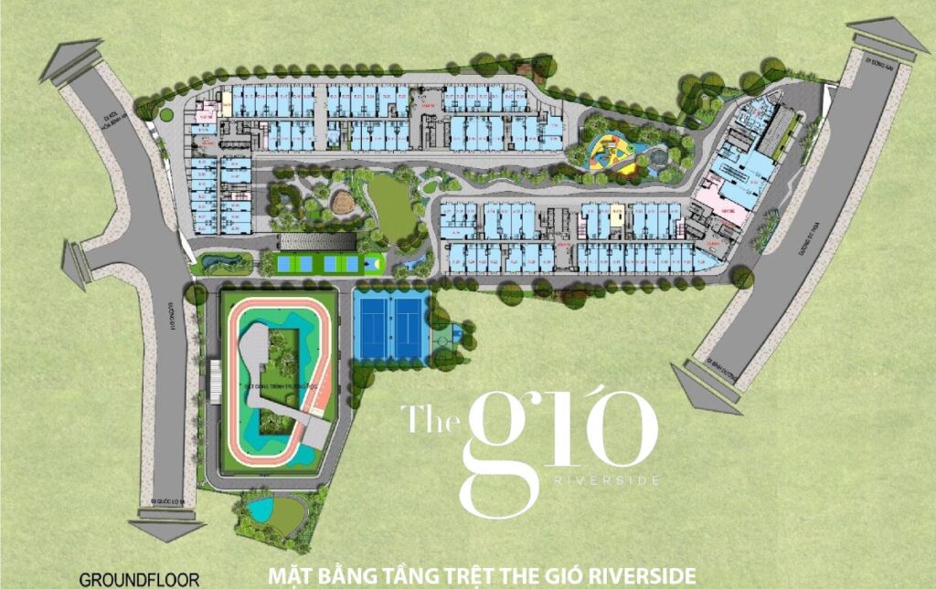 Mặt bằng dự án the gió riverside bình dương